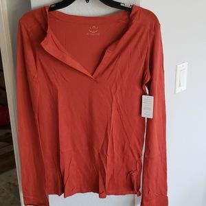 NWT Beyond Yoga Long Sleeve Top Cinnamon XS